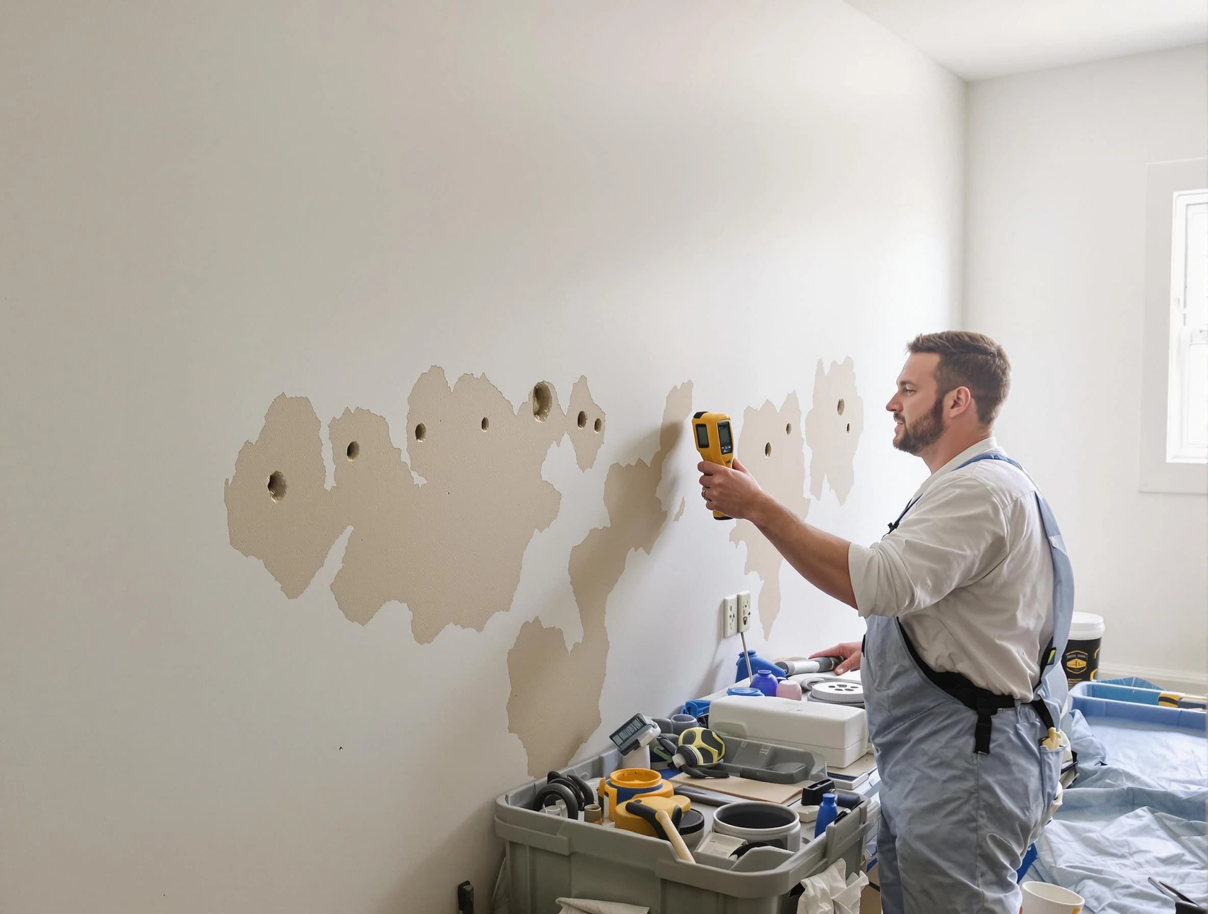 Maple Heights House Painters repairing damaged drywall in Maple Heights