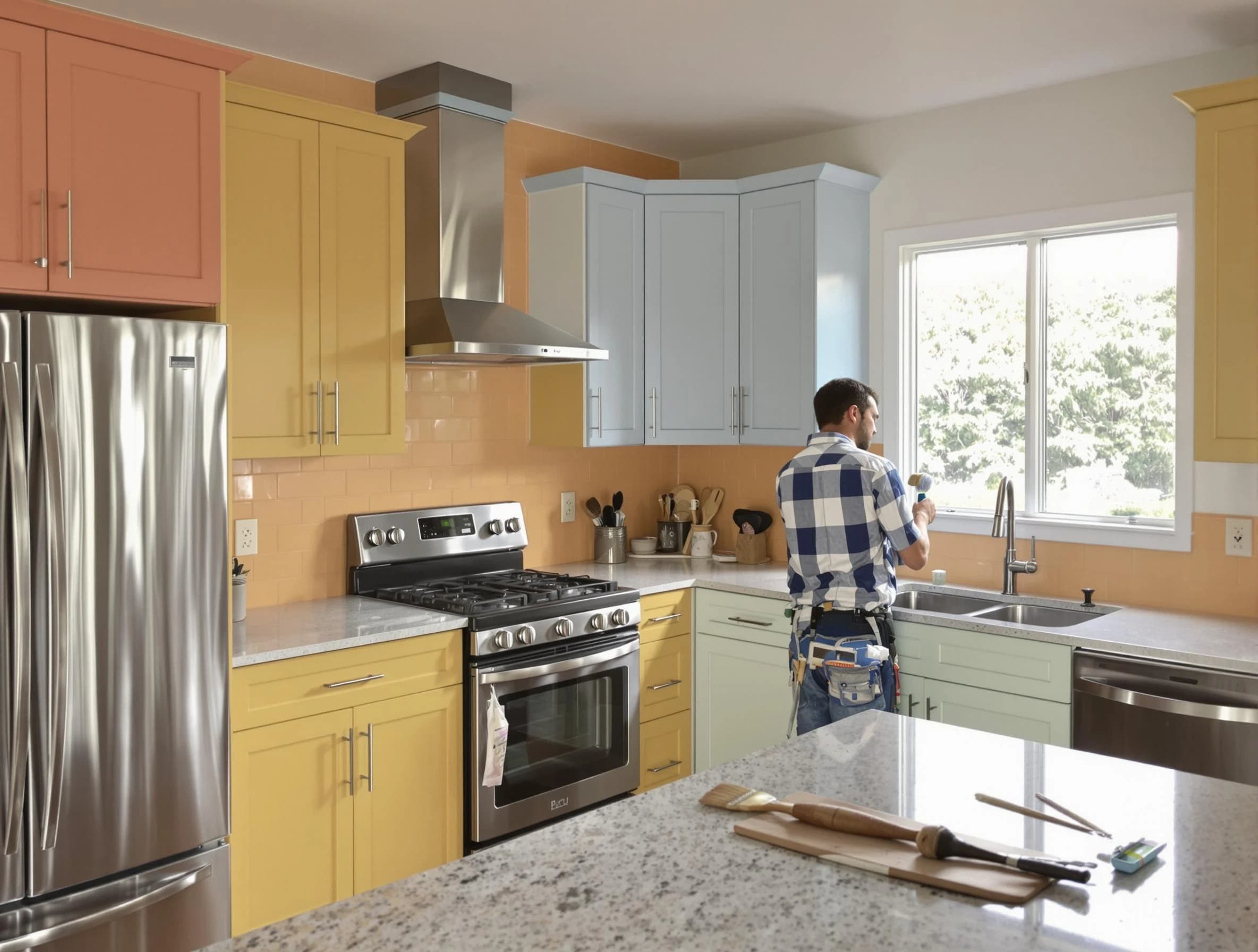 Kitchen and Cabinet Refinish in Maple Heights